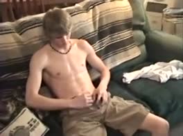 Blond Twink Masturbates